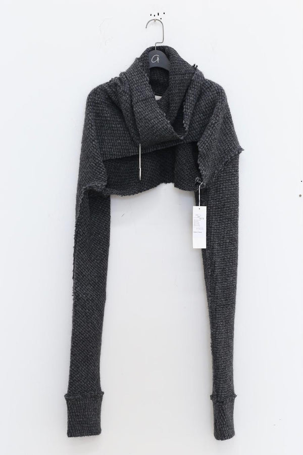Marc Le Bihan Shoulder Sweater 2733 France Handmade MLB-2733-HUI GREY